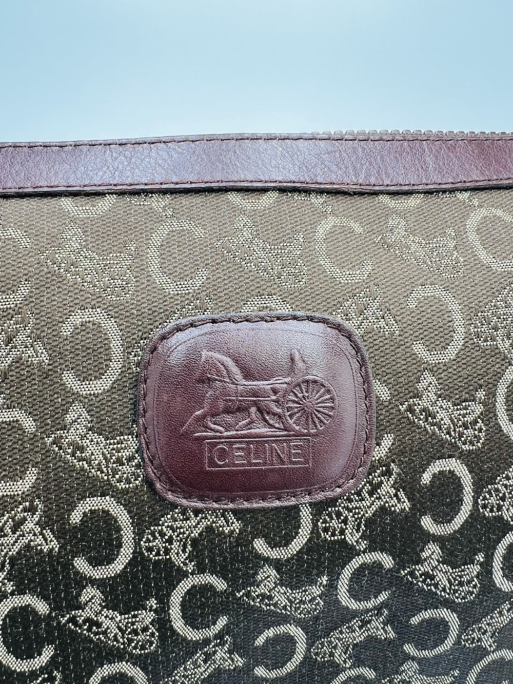 Celine Monogram Canvas Clutch - Picture 5 of 11